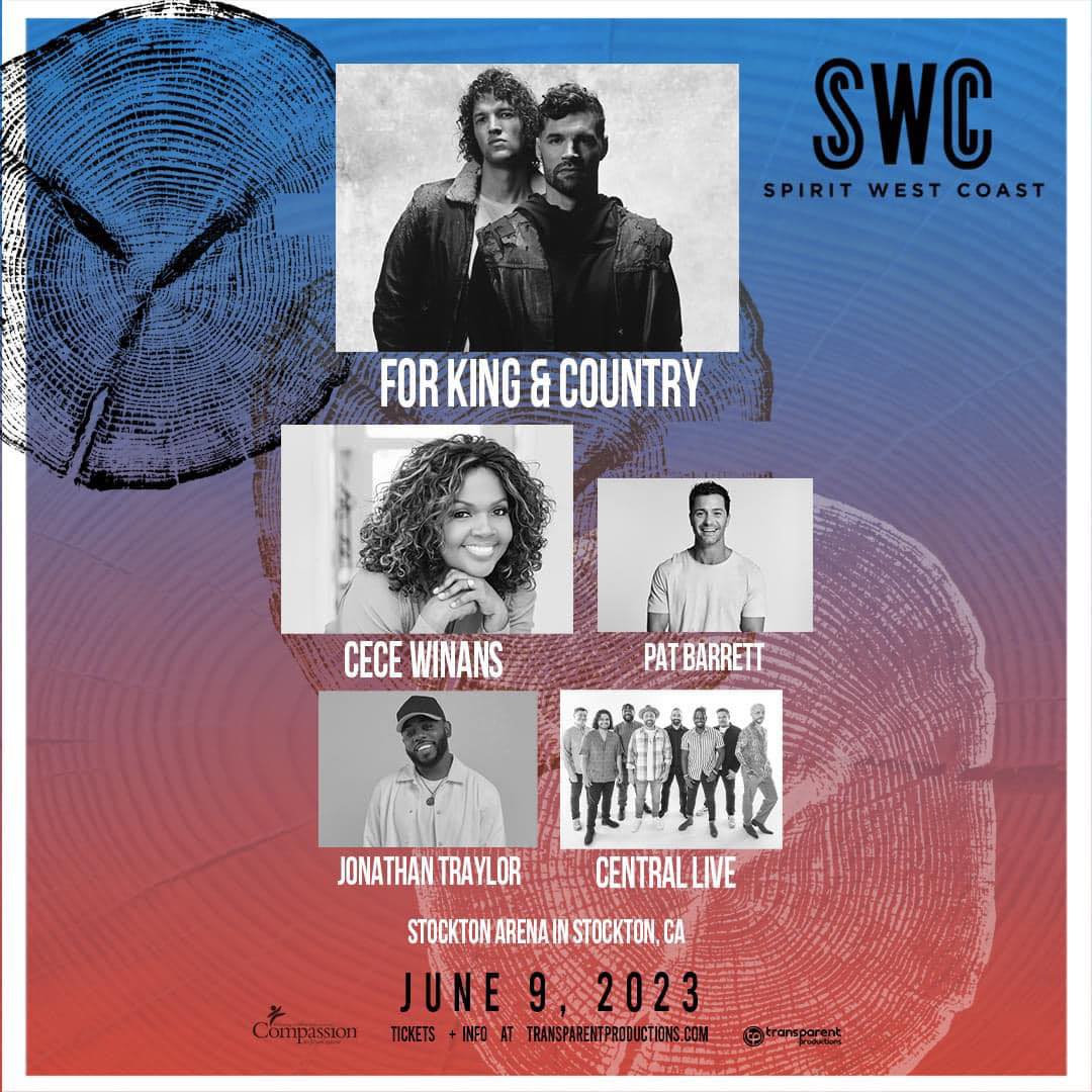 Spirit West Coast Festival For King and Country, Cece Winans, Pat